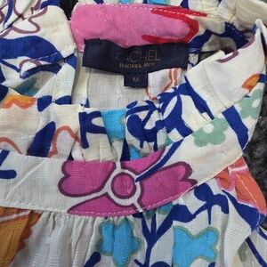 Rachel Rachel Roy Women's Floral Romper Halter Neck Belted 100% Rayon Summer M